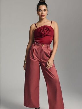 Let me be 3-D rosette crop top